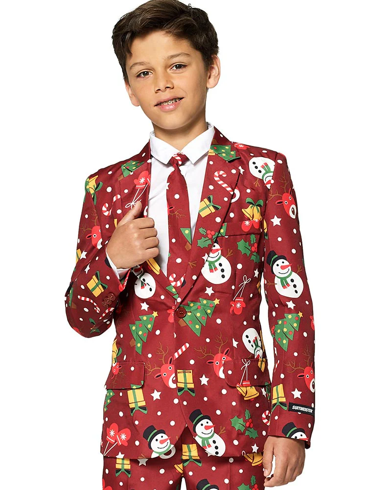 Christmas Red Icons Light up Boys Suitmeister - Image 3