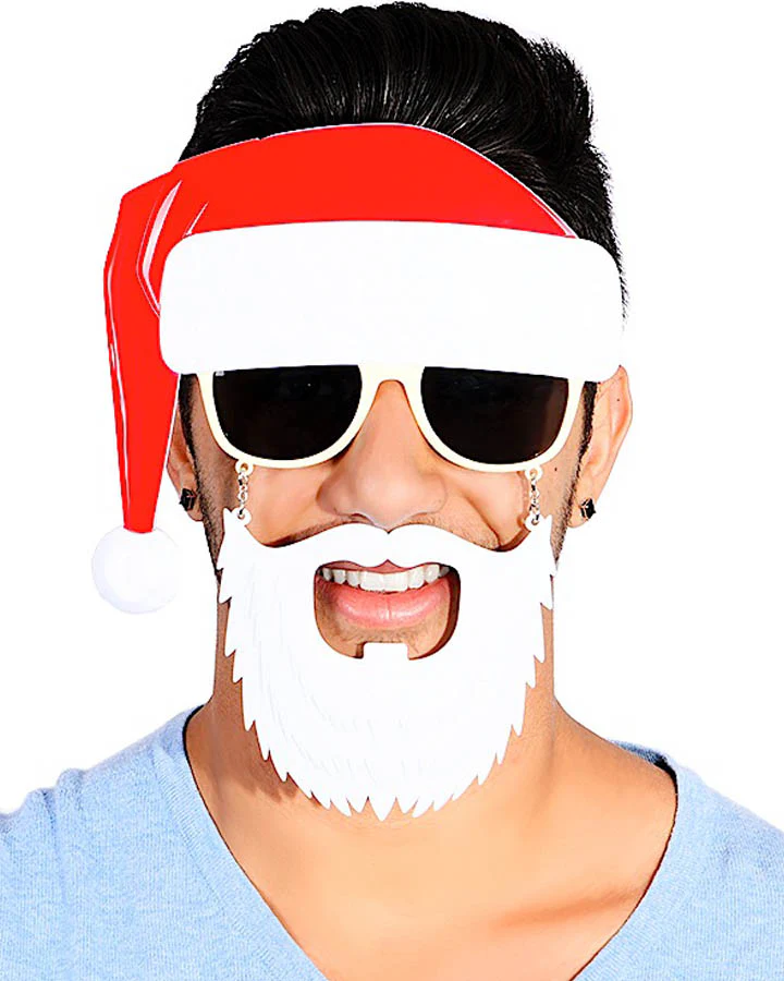 Christmas Santa Glasses with Beard