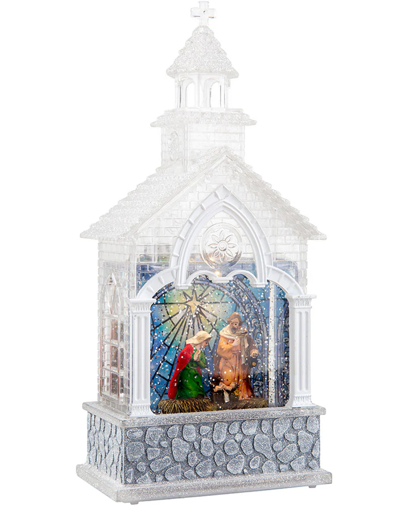 Christmas Swirl Musical Church Nativity USB - Image 5