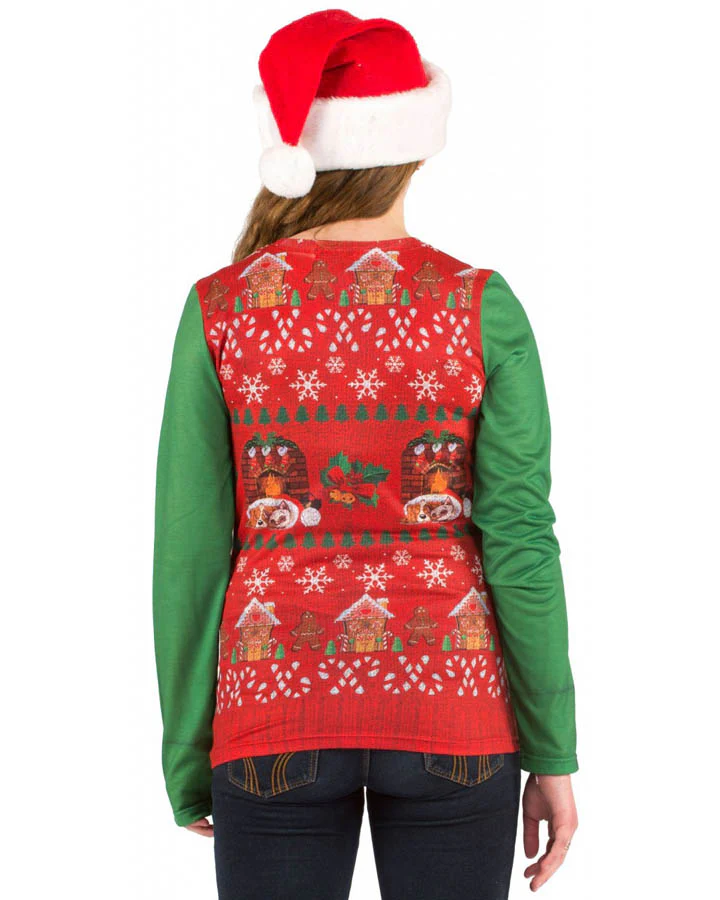Christmas Vest Womens T Shirt - Image 2