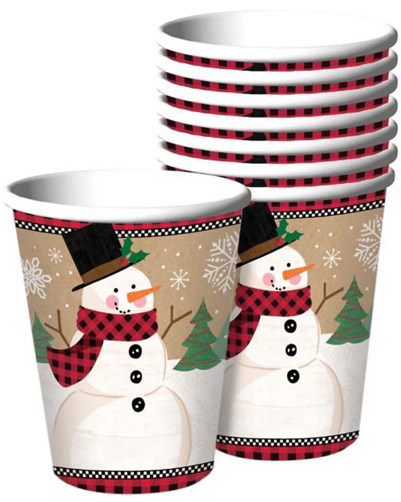 Christmas Winter Wonder 266ml Party Cups Pack of 8