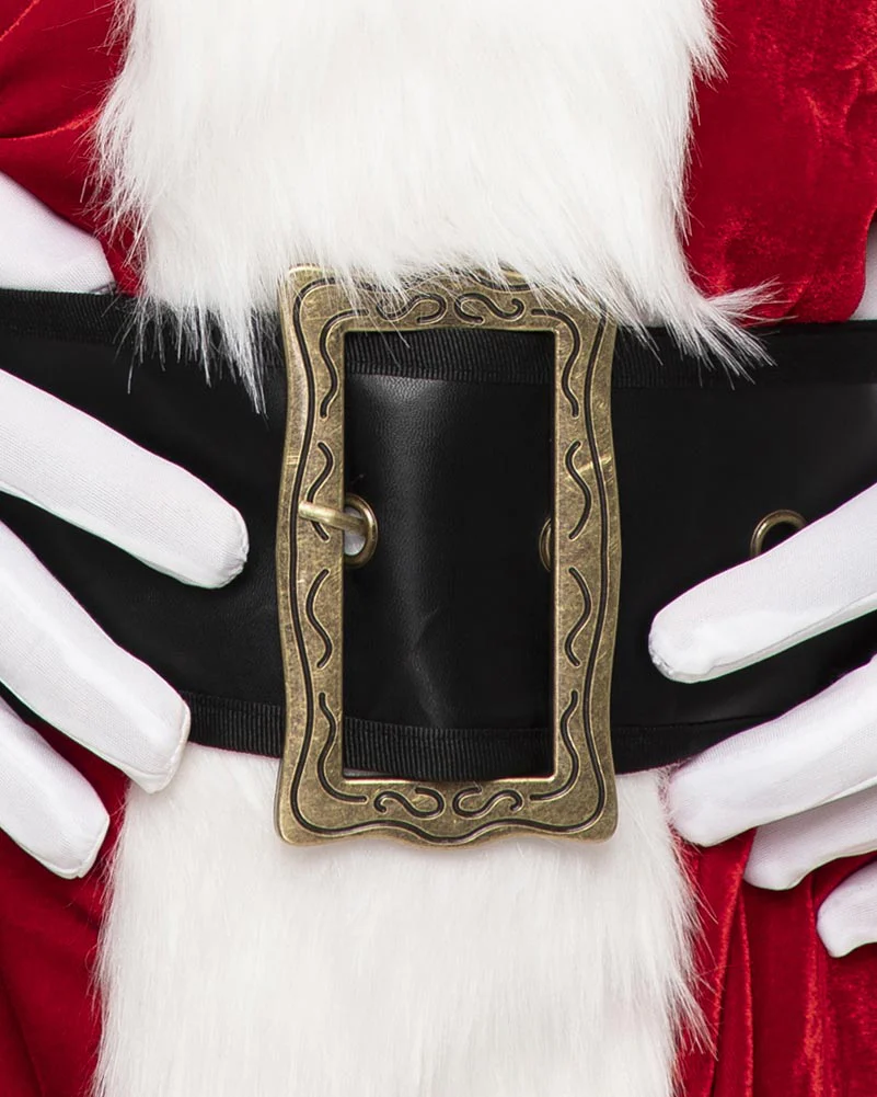 Classic Velour Santa Suit Mens Plus Size Christmas Costume - Image 2