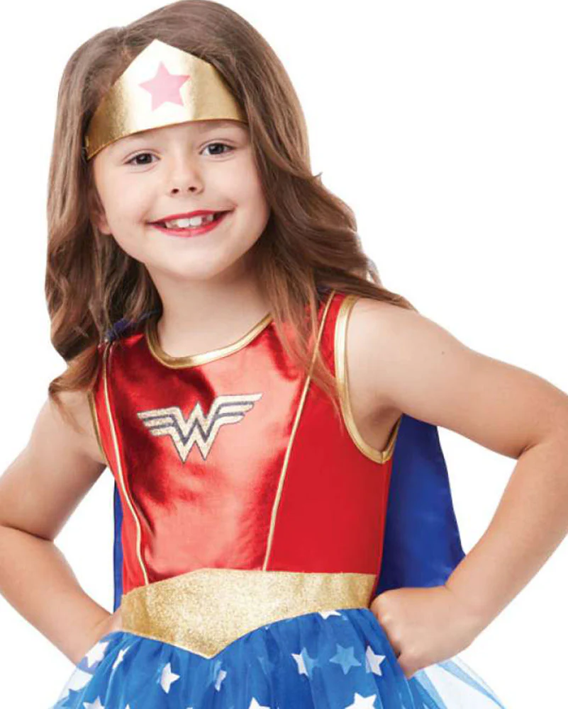 Classic Wonder Woman Girls Costume - Image 3