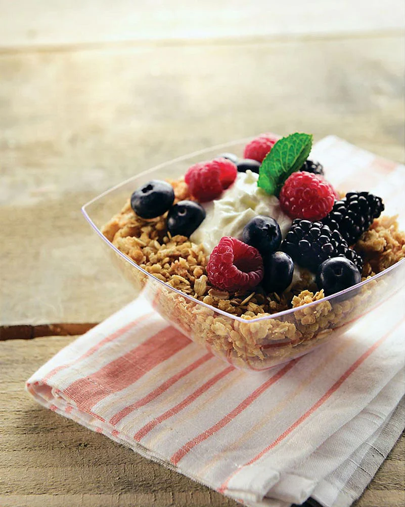 Clear 473ml Plastic Catering Bowls Pack of 10 - Image 3