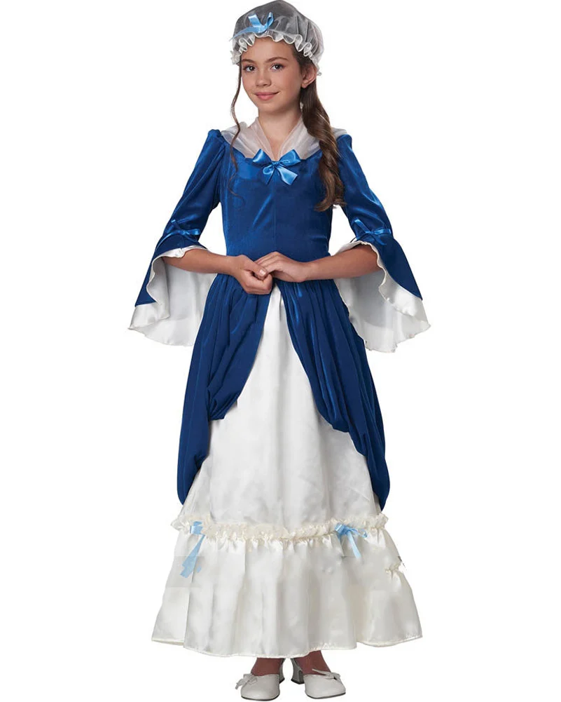Colonial Era Dress Girls Costume - Image 2