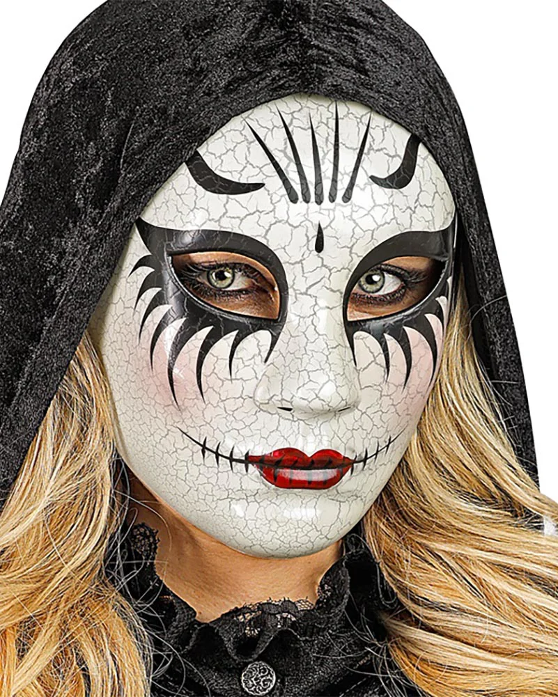 Comedy of Art Cracked Woman Mask - Image 3