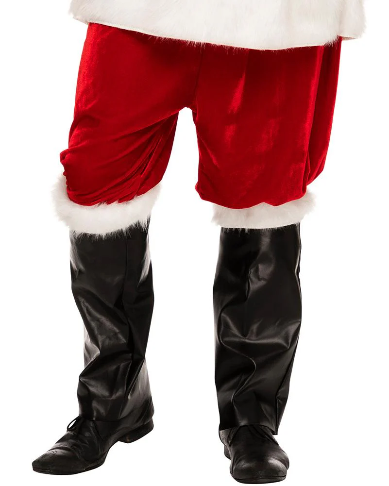 Complete Velour Santa Plus Size Suit and Accessory Bundle - Image 4