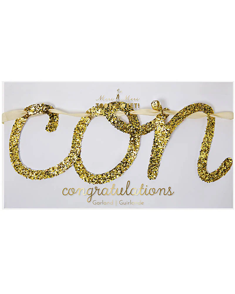 Congratulations Gold Garland 4.2m