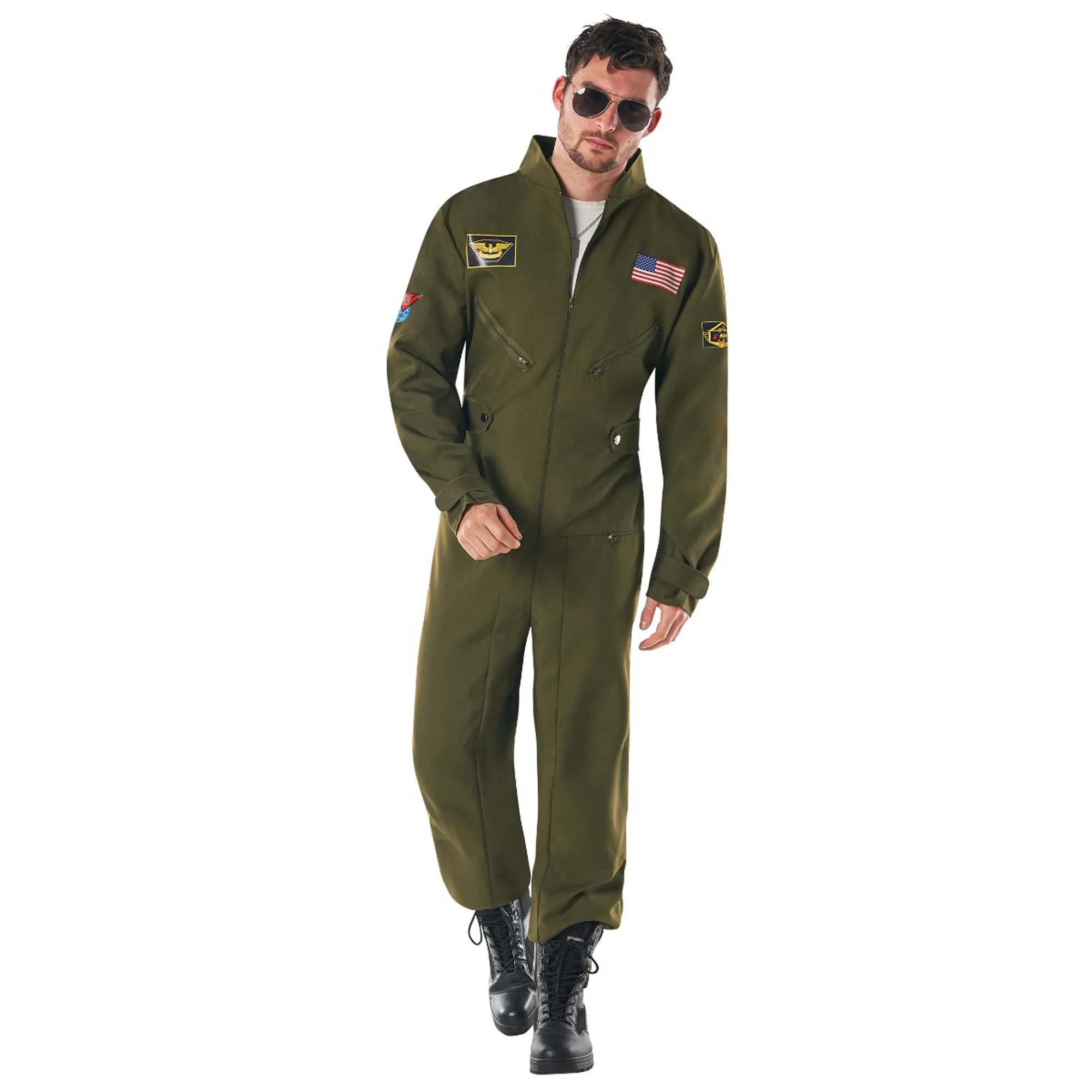 Aviator Jumpsuit Mens Costume Size X-Large