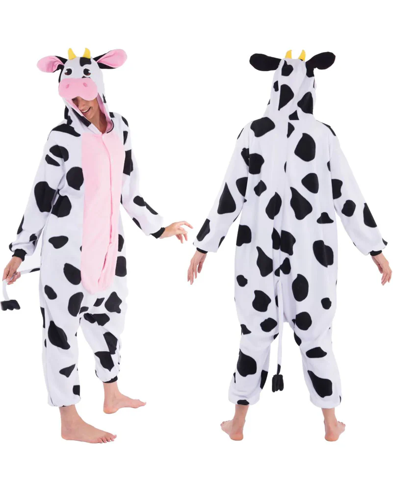 Cow Adult Onesie Adult Costume - Image 3