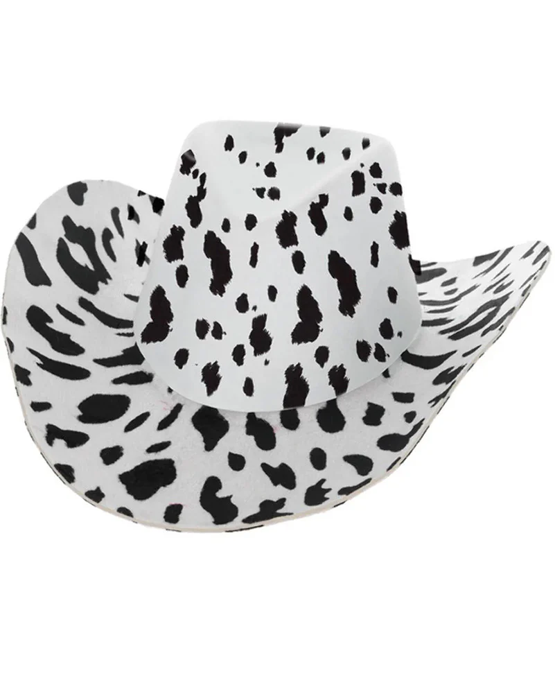 Cow Print Cowboy Hat - Image 3