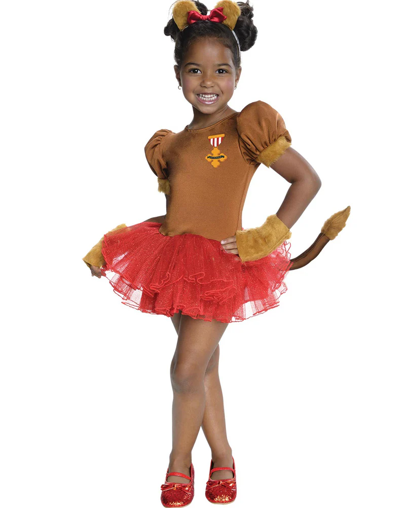 The Wizard of Oz Cowardly Lion Girls Book Week Costume