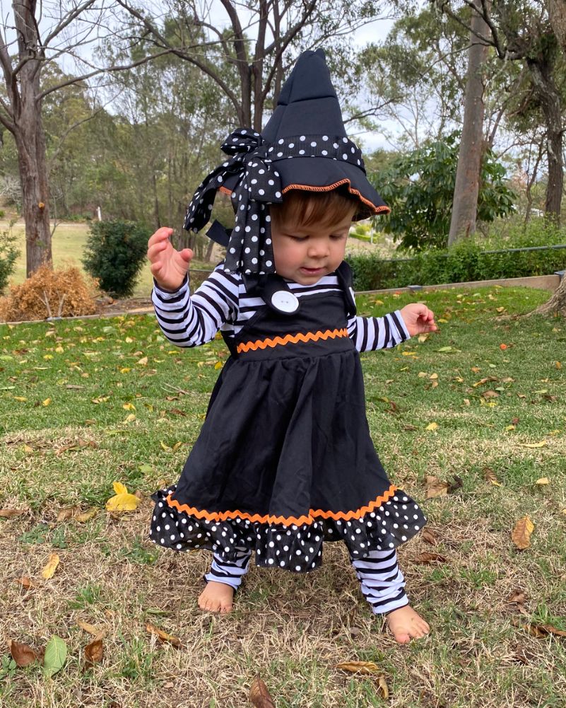 Crafty Little Witch Baby and Toddler Girls Costume - Image 4