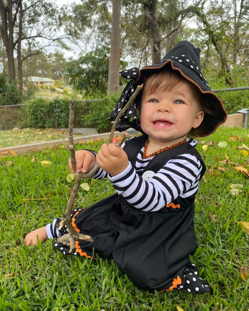 Crafty Little Witch Baby and Toddler Girls Costume - Image 5