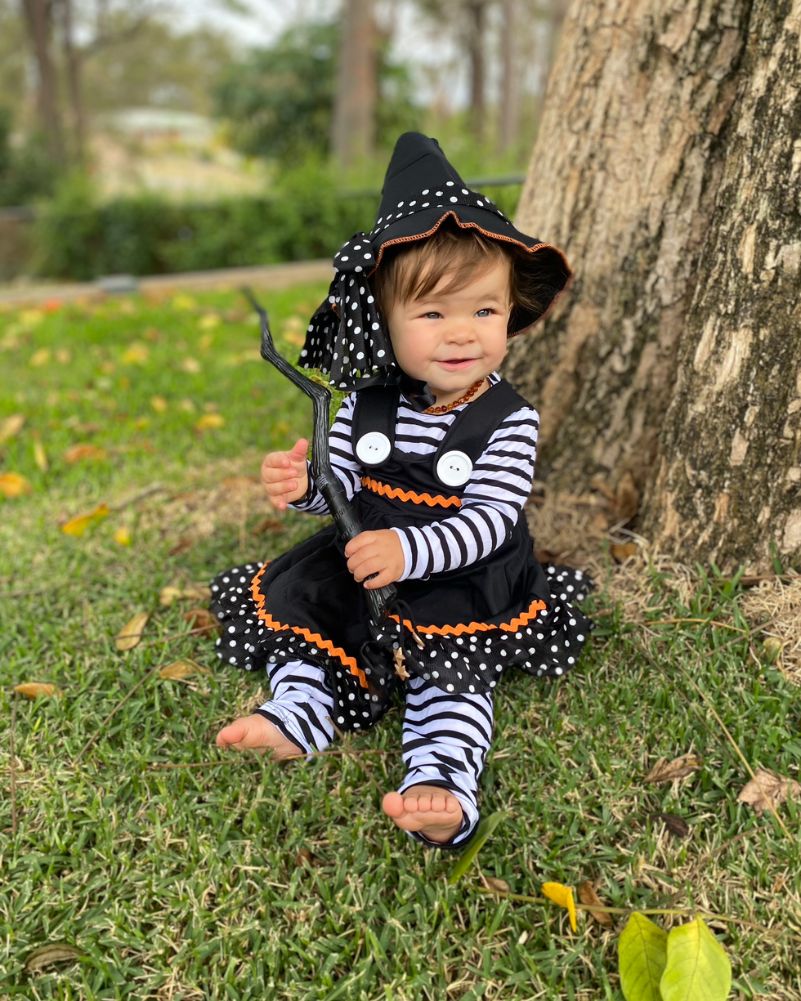 Crafty Little Witch Baby and Toddler Girls Costume - Image 6