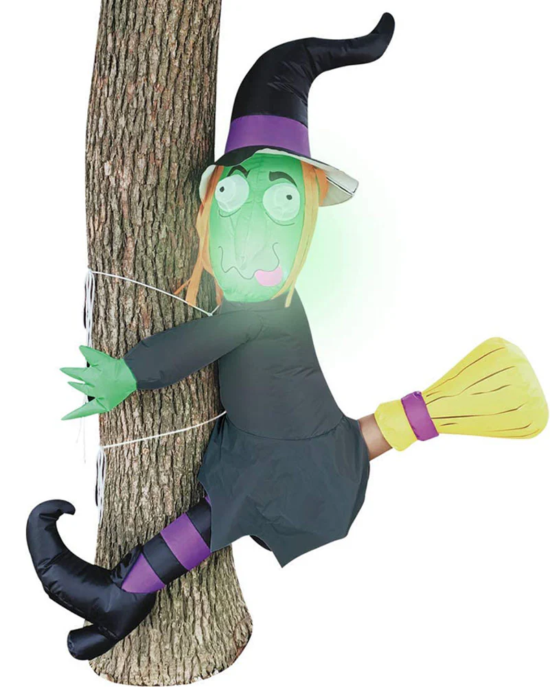 Crashing Witch on a Tree Inflatable 1.2m - Image 2