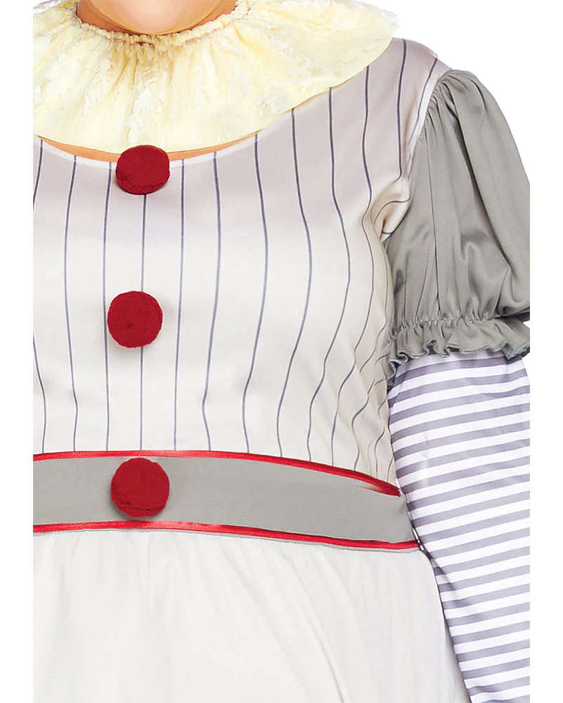 Creepy Clown Plus Size Womens Costume - Image 3