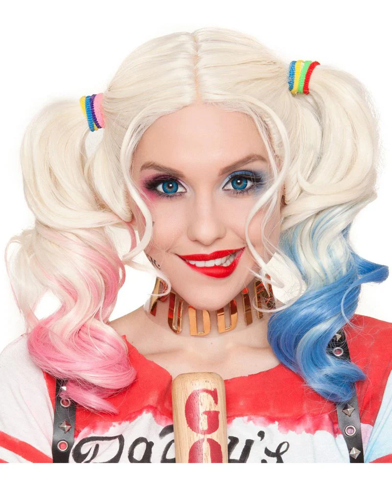 Daddys Lil Monster Premium Platinum Blonde Pigtails Wig - Image 2