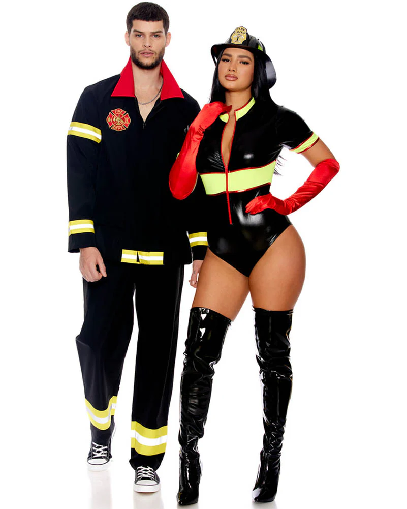 Daring Fireman Mens Costume - Image 3
