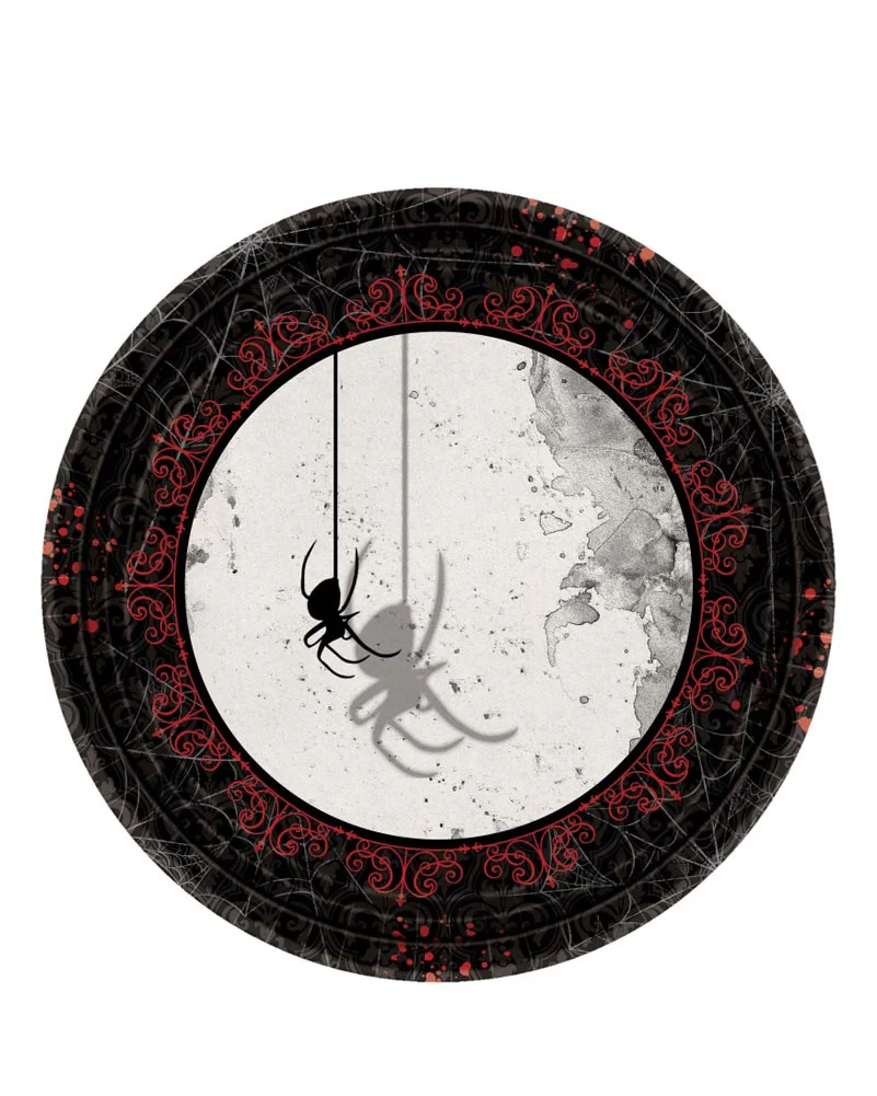 Dark Manor 23cm Round Plate Pack Of 8