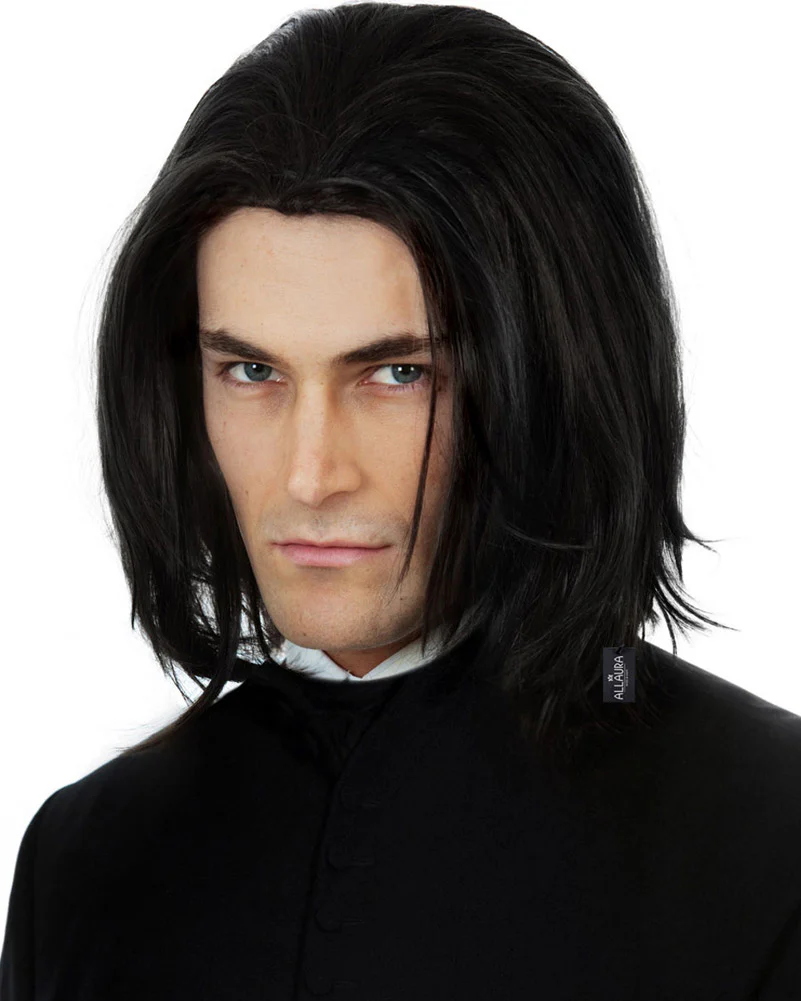 Dark Professor Deluxe Black Wig - Image 2