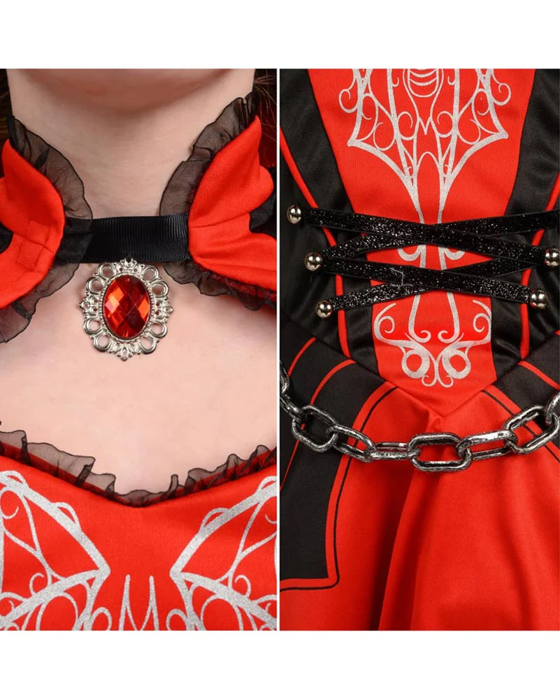 Dark Vampire Complete Girls Costume - Image 4
