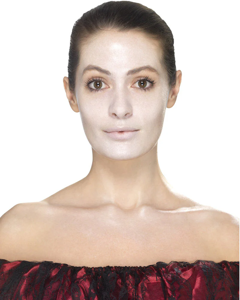 Day Of The Dead Face Tattoo Transfers Set Black And Red - Image 2