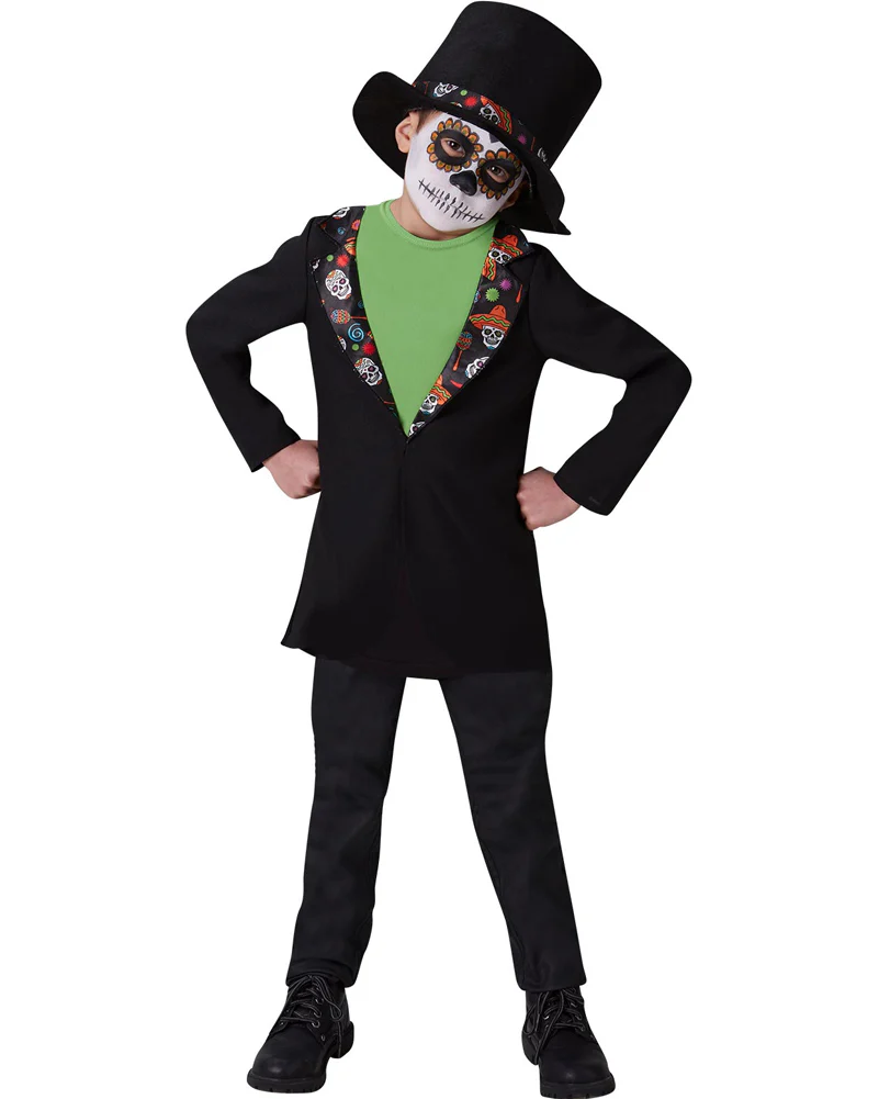Day of the Dead Sugar Skull Boys Costume - Image 2
