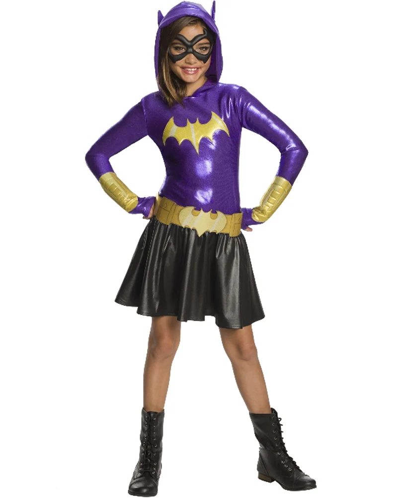 DC Super Hero Girls Batgirl Hoodie Dress Girls Costume