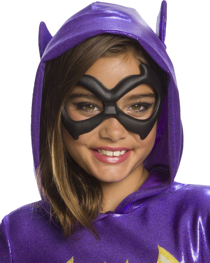 DC Super Hero Girls Batgirl Hoodie Dress Girls Costume - Image 2