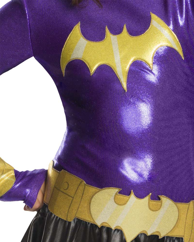DC Super Hero Girls Batgirl Hoodie Dress Girls Costume - Image 3