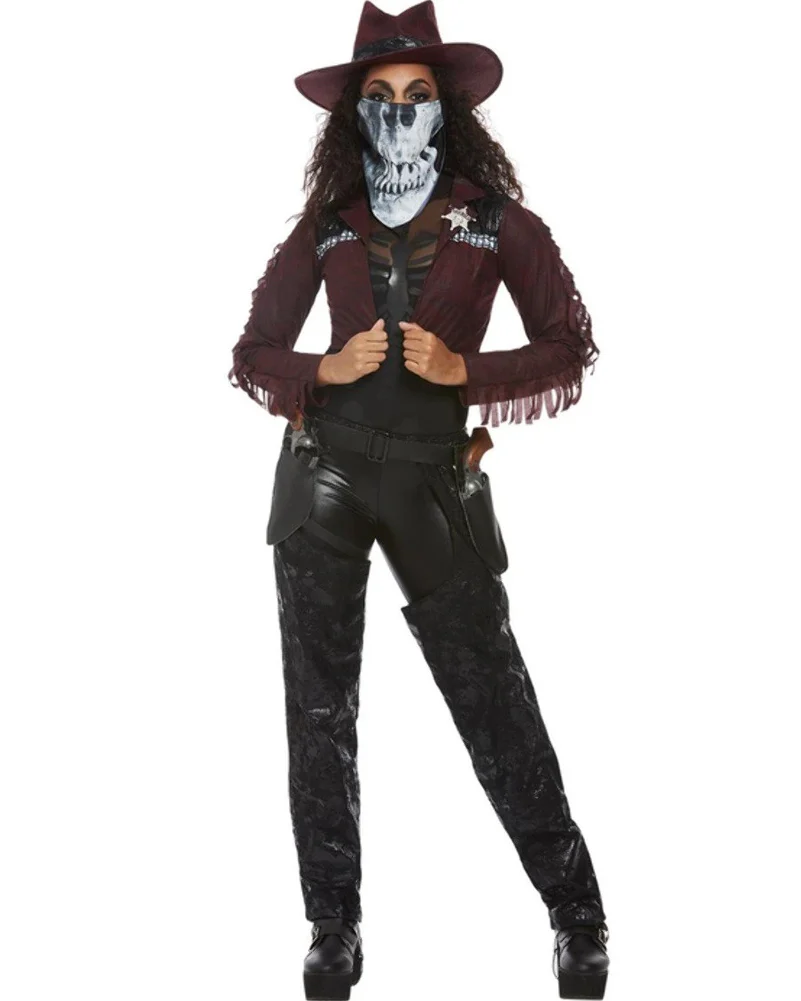 Deluxe Dark Spirit Western Cowgirl Womens Costume - Image 2