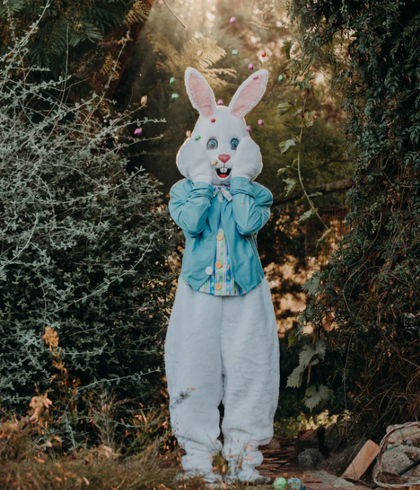 Deluxe Easter Bunny Adult Plus Size Costume - Image 2