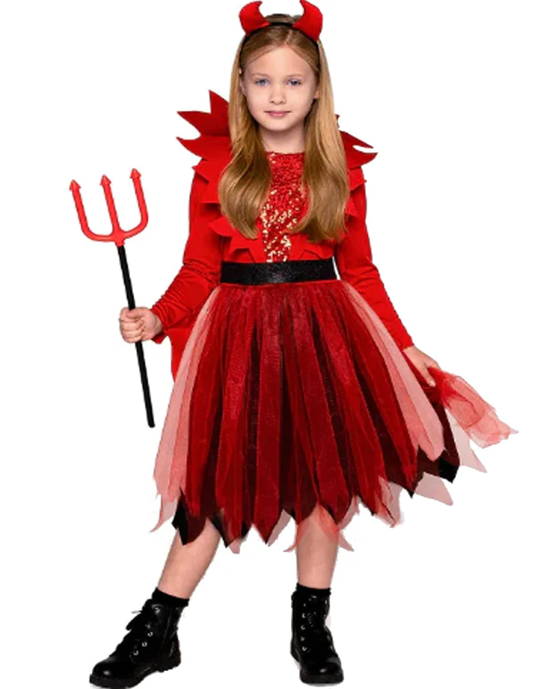 Demon Devil Girls Costume - Image 3