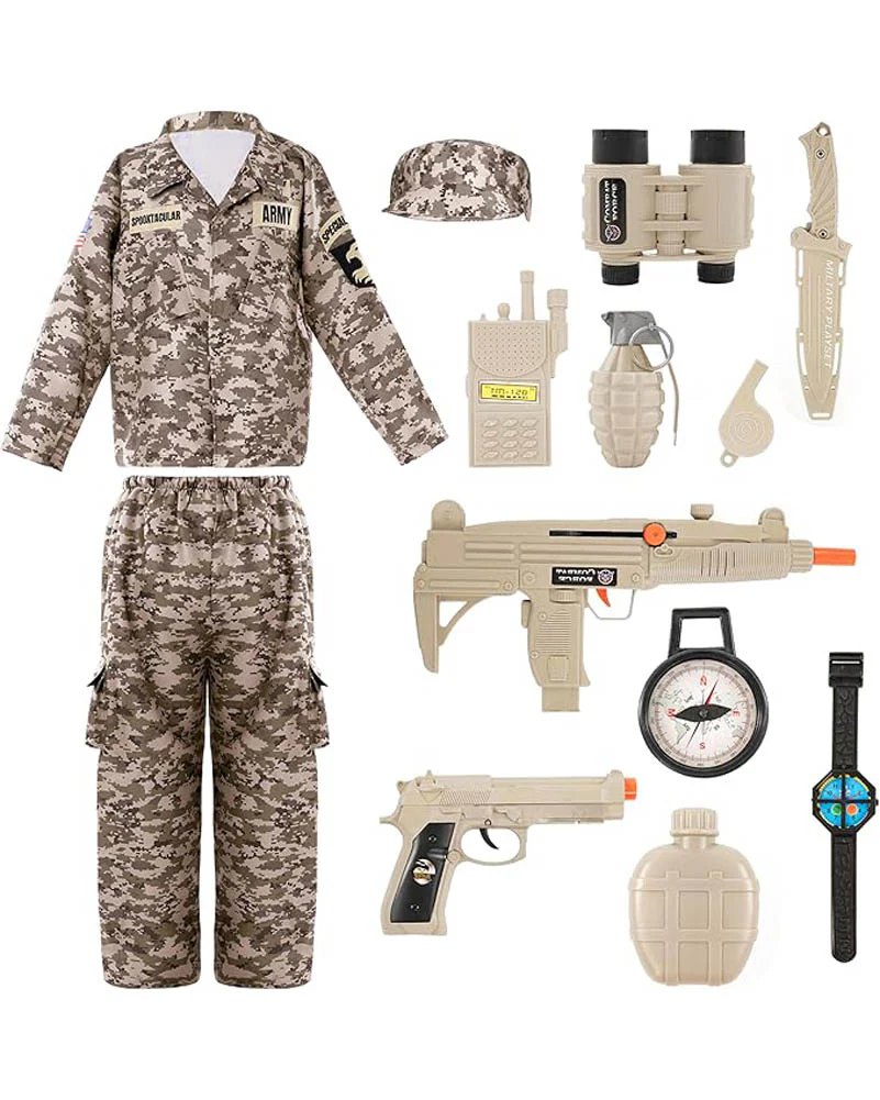 Desert Camouflage Army Boys Costume - Image 2