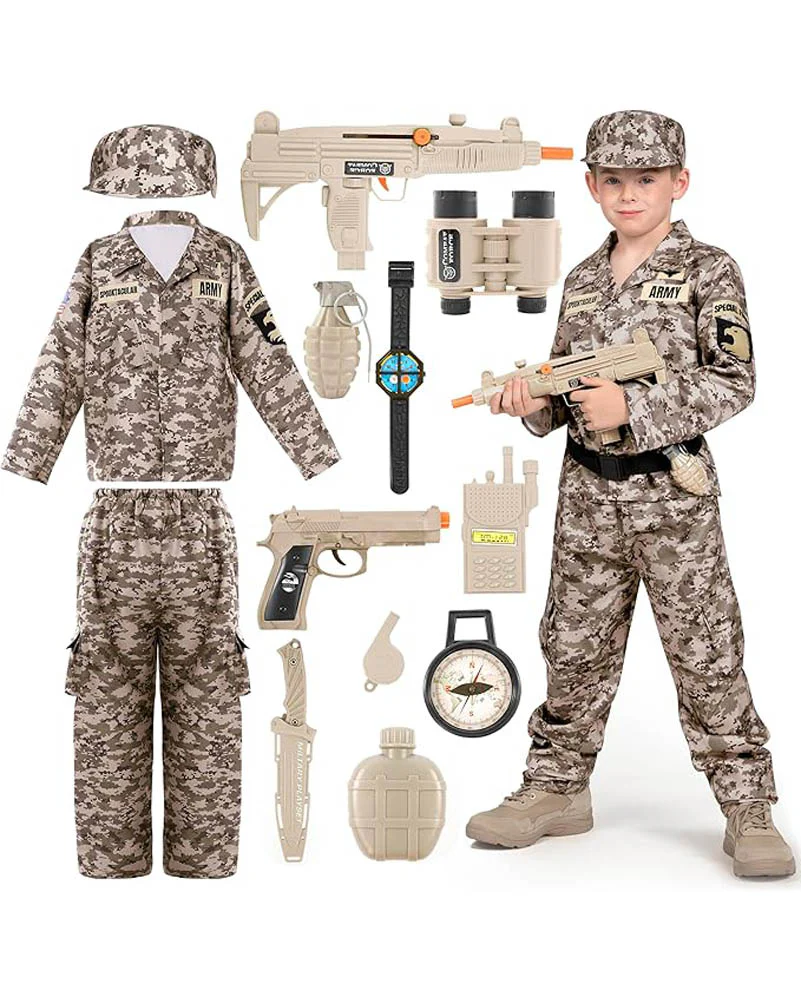 Desert Camouflage Army Boys Costume - Image 4