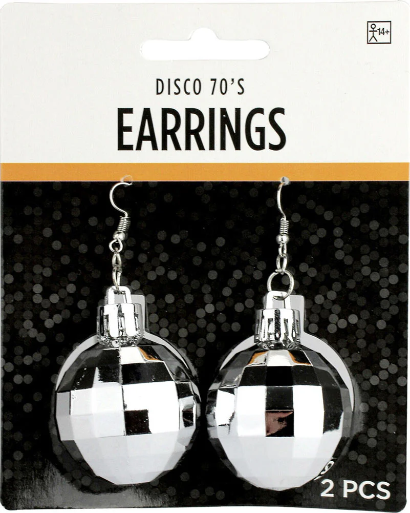 70s Disco Ball Earrings - Image 2
