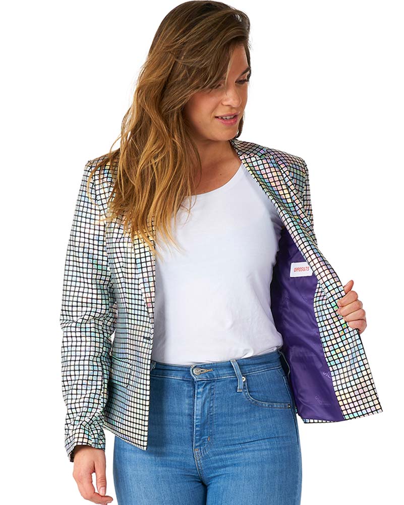 70s Discoballer Opposuit Womens Jacket - Image 2