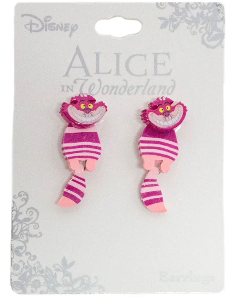 Disney Alice in Wonderland Cheshire Cat Swivel Earrings