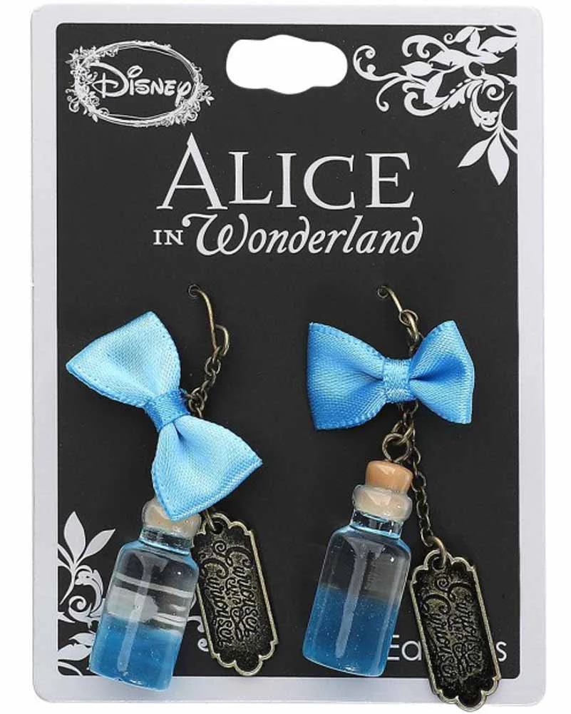 Disney Alice in Wonderland Curiouser Bottle Earrings - Image 2