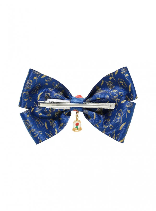 Disney Beauty and the Beast Enchanted Rose Hair Bow - Image 3