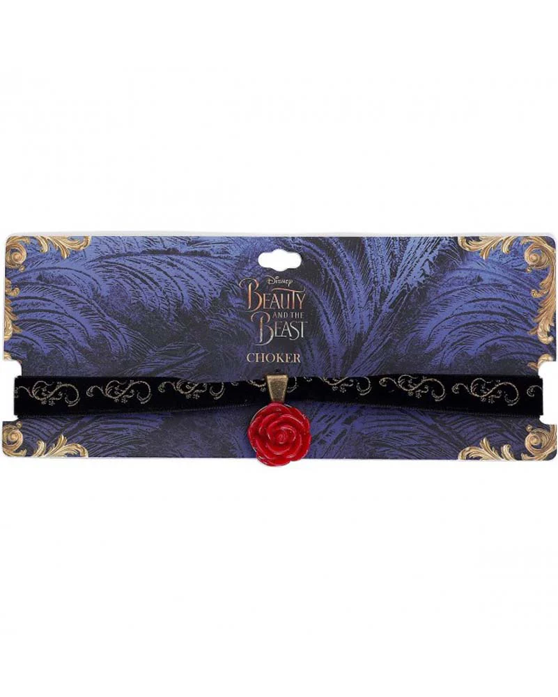 Disney Beauty and the Beast Rose Choker Necklace - Image 2