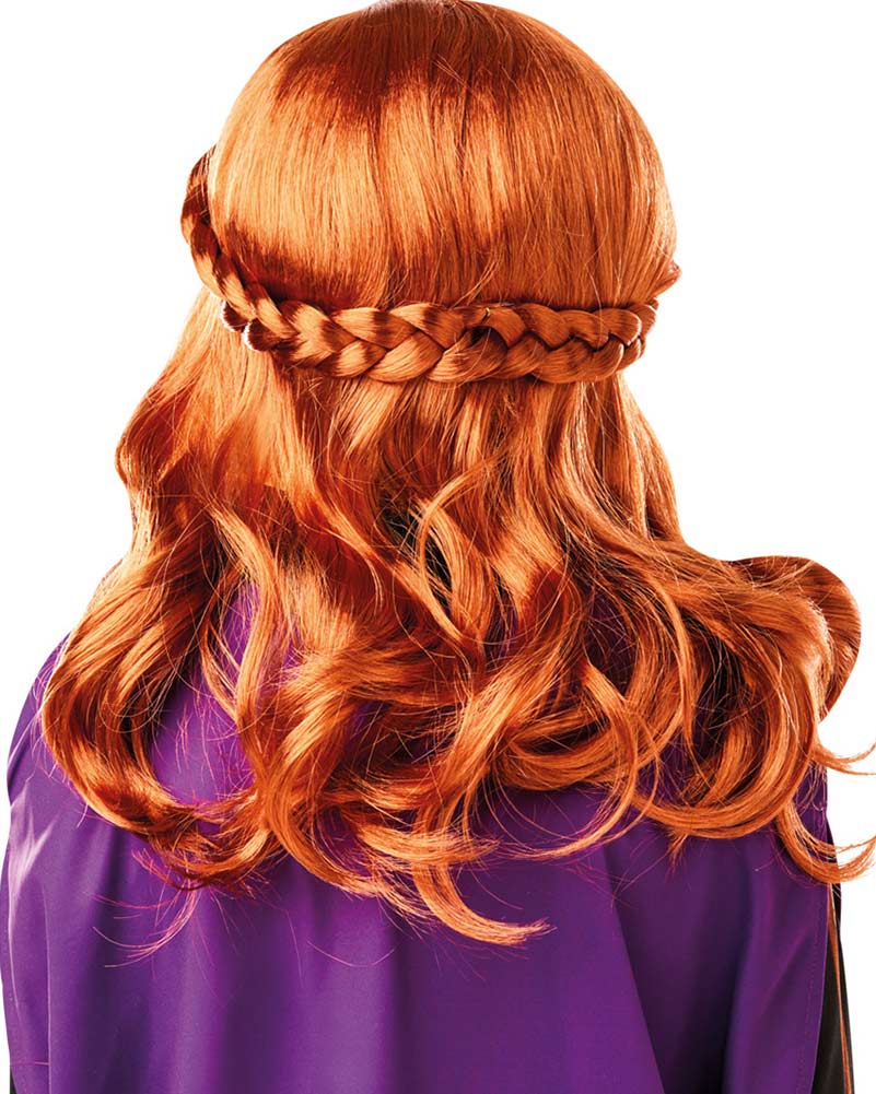 Disney Frozen 2 Anna Long Auburn Kids Wig - Image 3