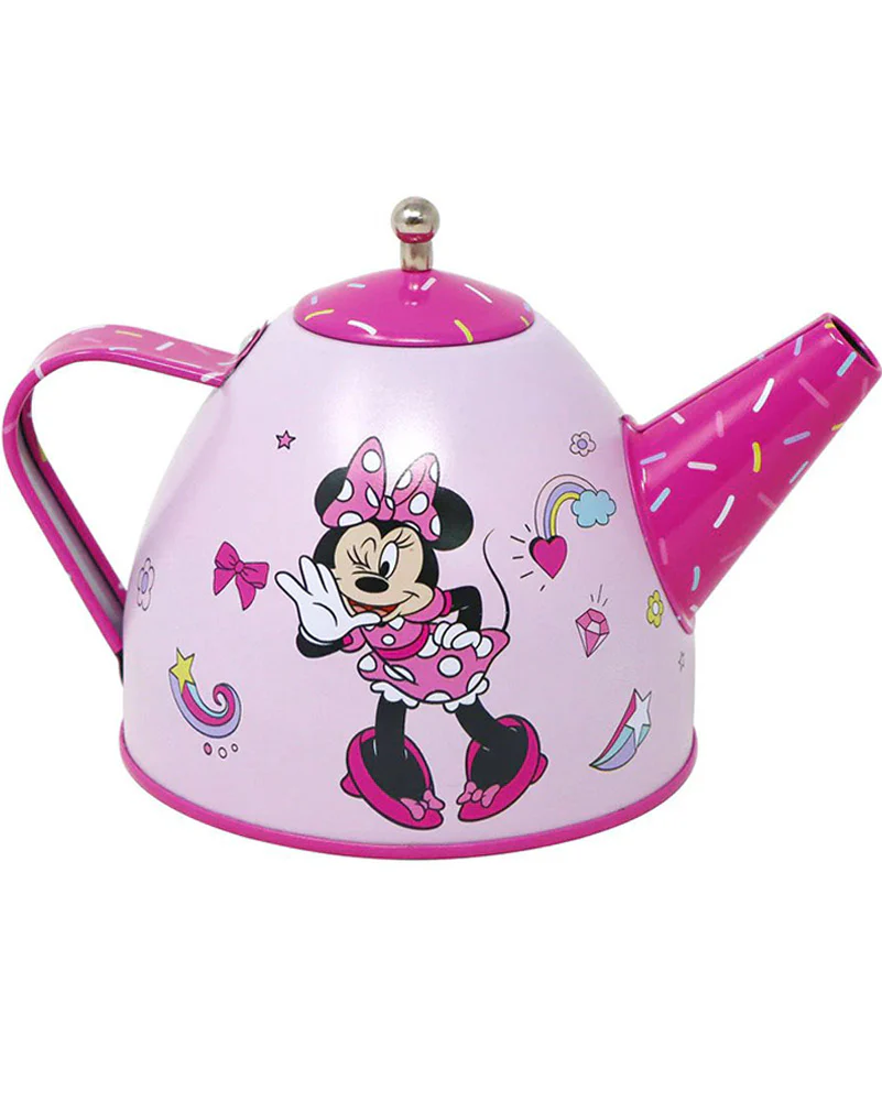 Disney Minnie Mouse Kids Tin Tea Set 14 Piece - Image 10