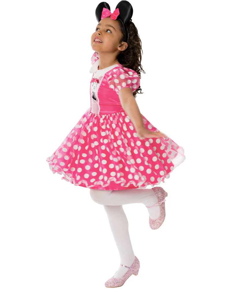 Disney Minnie Mouse Pink Deluxe Girls Costume - Image 3