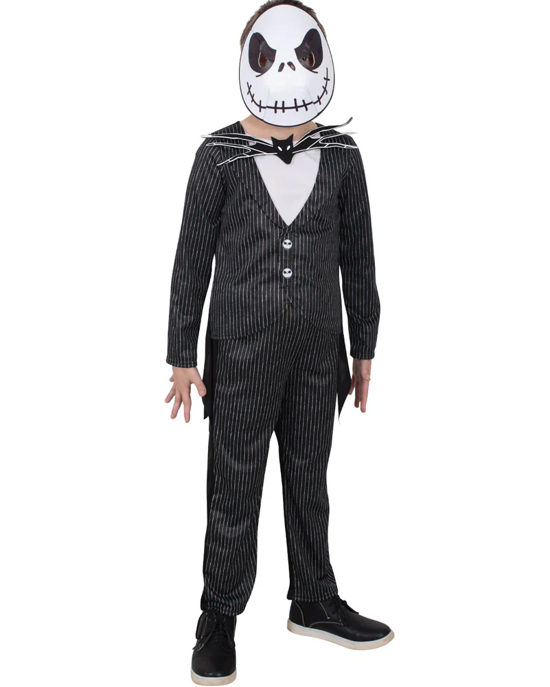 Disney Nightmare Before Christmas Jack Skellinton Deluxe Kids Costume - Image 3