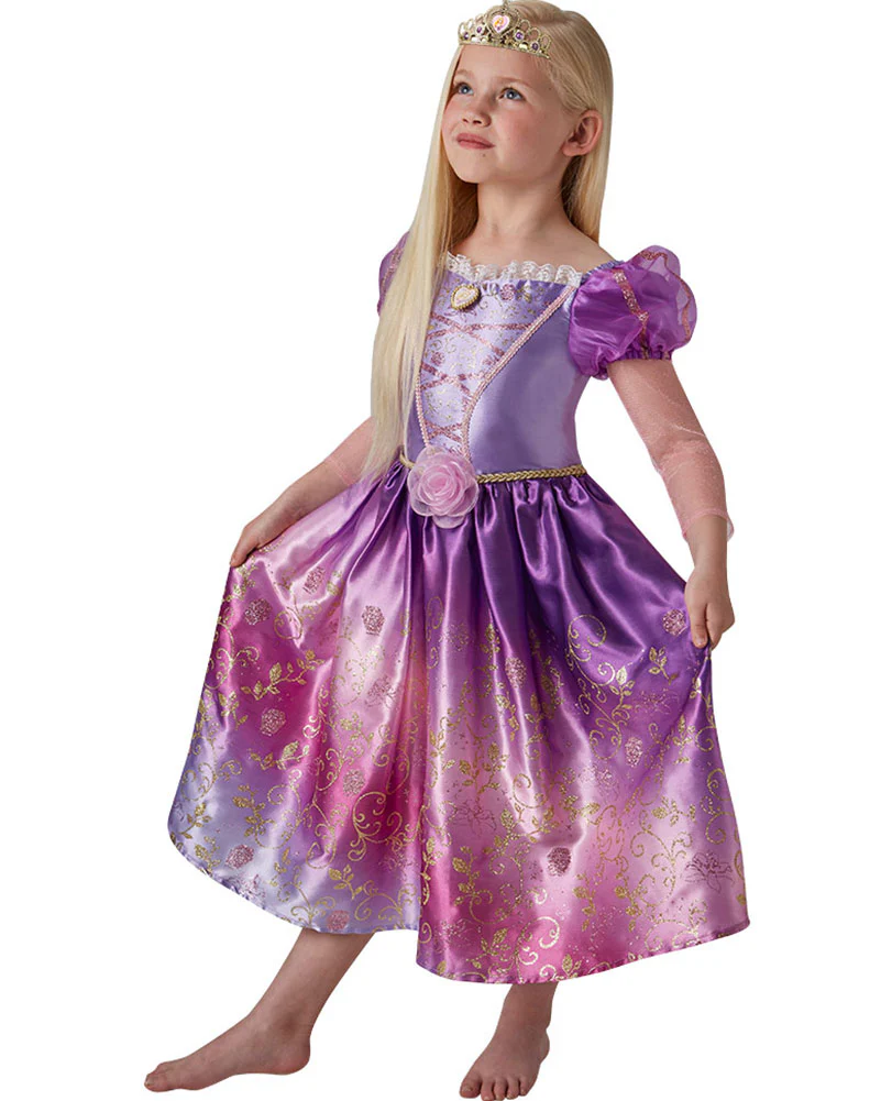 Disney Rapunzel Rainbow Deluxe Girls Costume - Image 2