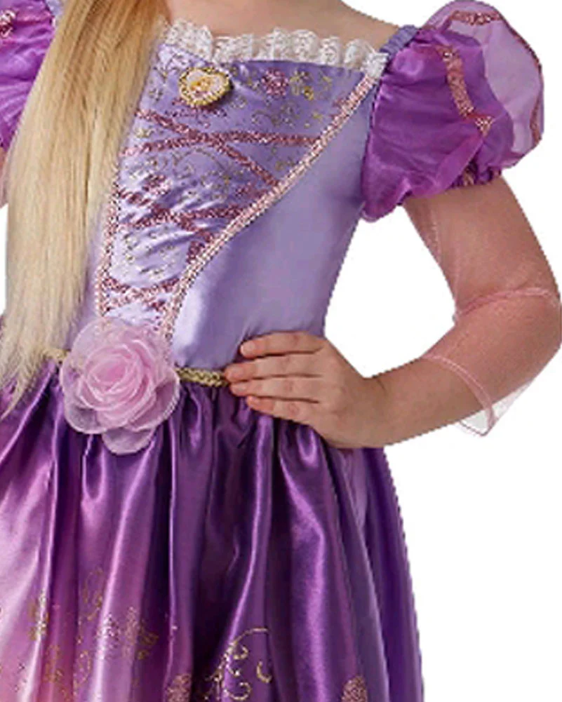 Disney Rapunzel Rainbow Deluxe Girls Costume - Image 4
