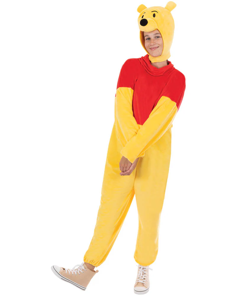 Disney Winnie The Pooh Deluxe Onesie Adult Book Week Costume - Image 2