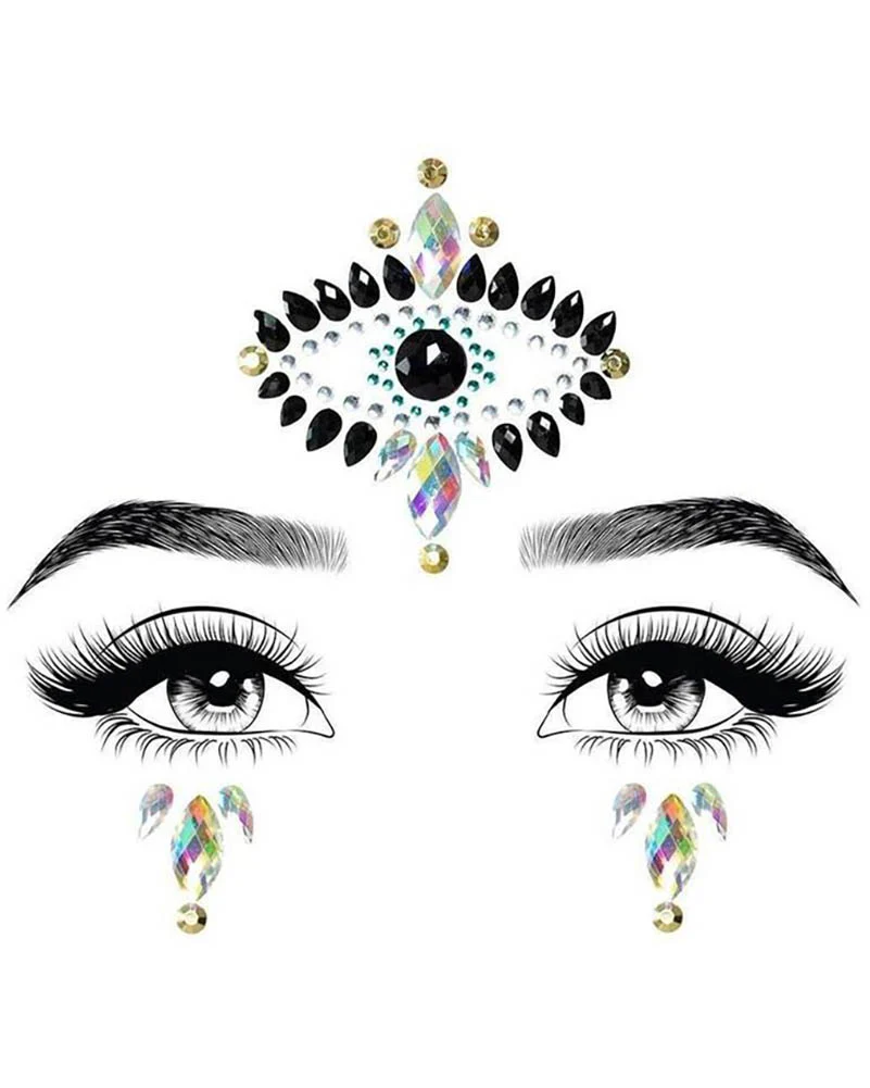 Divinity Face Jewels Sticker and Body Glitter Set - Image 2